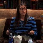 Amy’s blue striped sweater on The Big Bang Theory