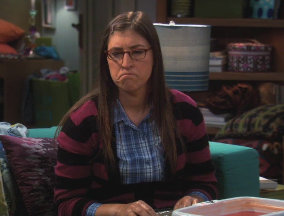 WornOnTV: Amy’s pink and black stripe cardigan on The Big Bang Theory ...