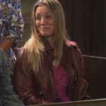 Penny’s brown leather jacket on The Big Bang Theory