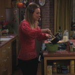 Penny’s red long sleeve top on The Big Bang Theory