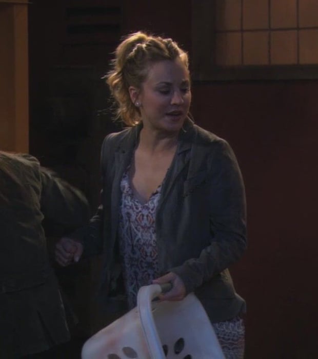 Penny's grey jacket on The Big Bang Theory