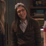 Amy’s brown striped cardigan on The Big Bang Theory