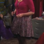 Bernadette’s pink floral dress and cardigan on The Big Bang Theory