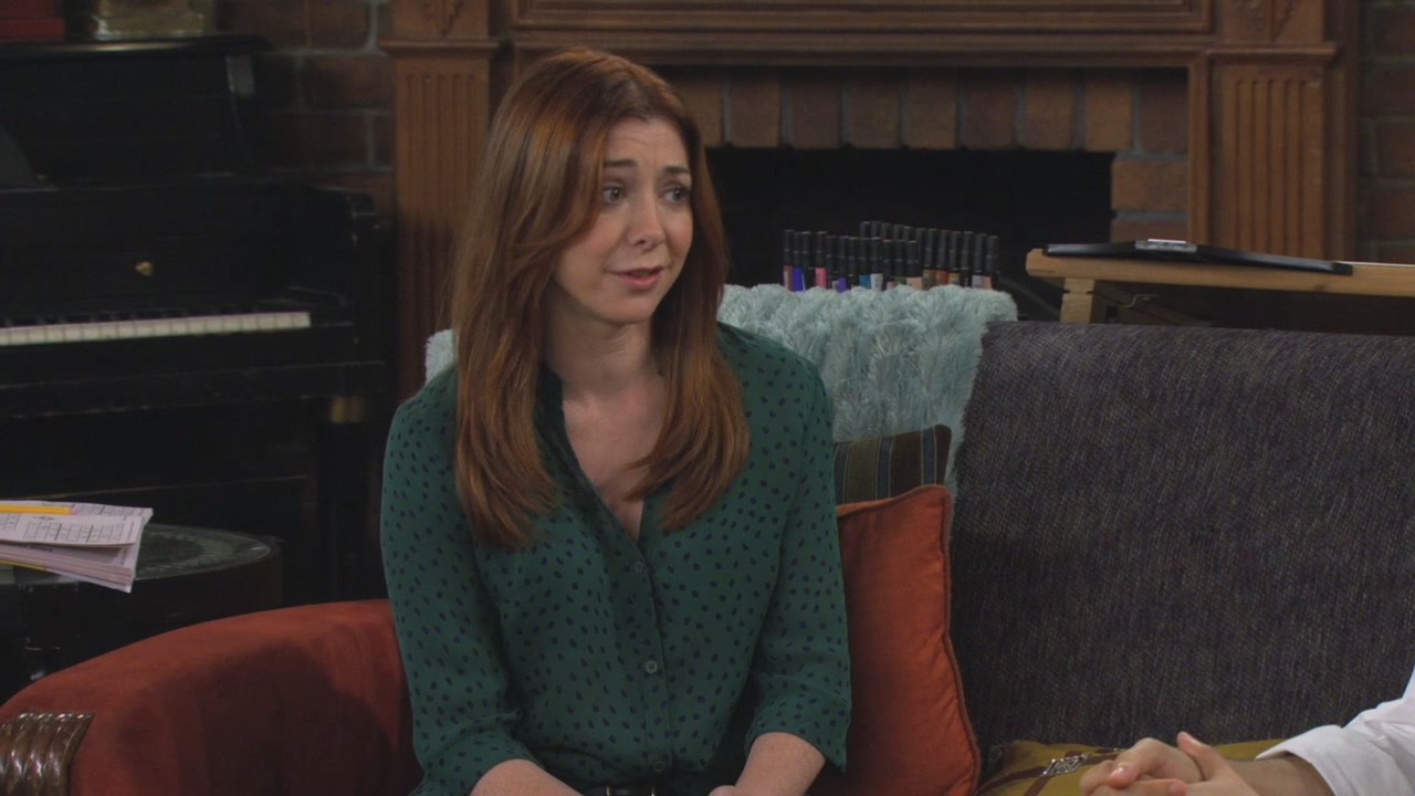 Lily's green spotty blouse on How I met your mother