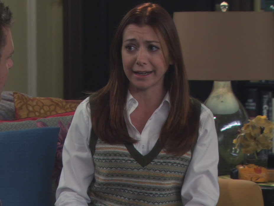 Lily's green knit vest on How I met your mother