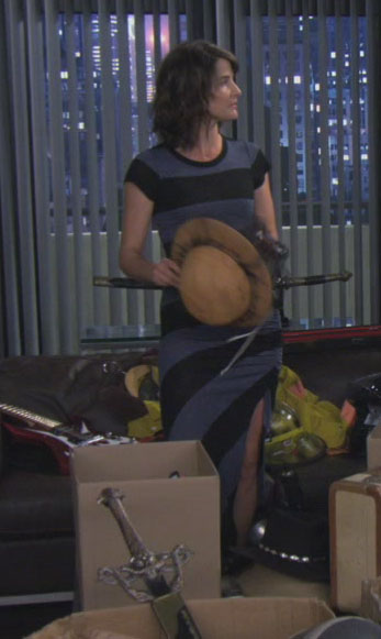 Robin's striped maxi dress on How I met your mother