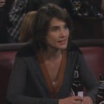 Robin’s grey and yellow cardigan on How I met your mother