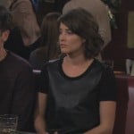 Robin’s black leather style dress on How I met your mother