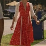 Lemons red midi dress on Hart of Dixie