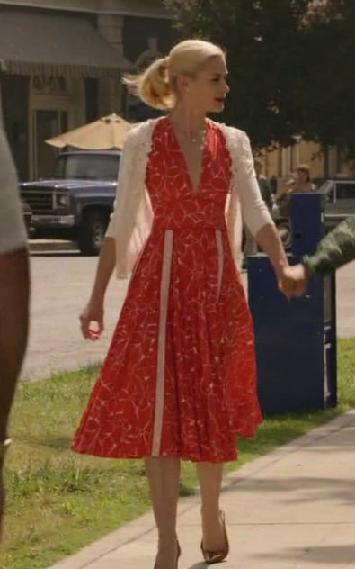 Lemons red midi dress on Hart of Dixie