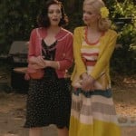 Lemons rainbow striped dress with yellow cardigan on Hart of Dixie