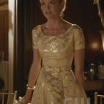 Lemon’s gold cap sleeve dress with a bow on Hart of Dixie