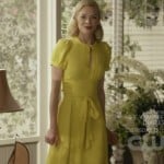 Lemon’s yellow dress with tie on Hart of Dixie