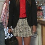 Zoe’s red top and black blazer on Hart of Dixie