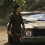 Zoe’s red striped leggings on Hart of Dixie