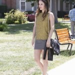 Zoe’s yellow beaded top and mini skirt on Hart of Dixie