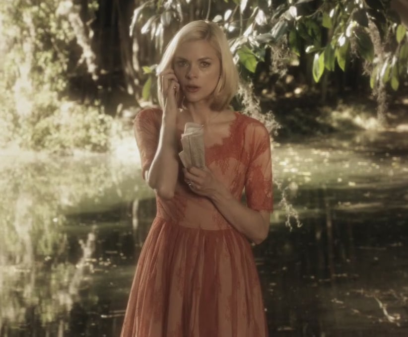 Lemon's orange lace dress on Hart of Dixie