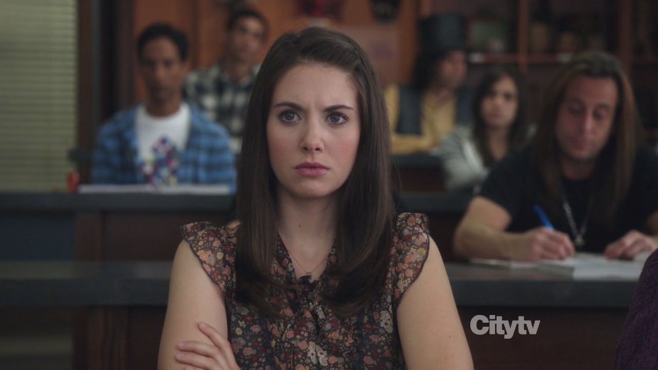 Annie's brown floral blouse on Community