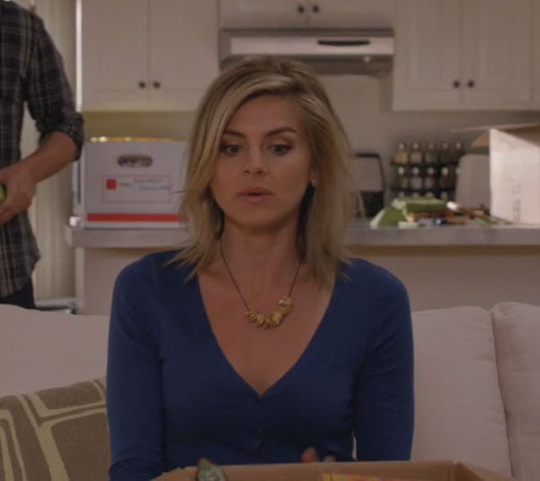 Jane's blue sweater on Happy Endings