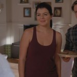 Penny’s burgundy tank top on Happy Endings