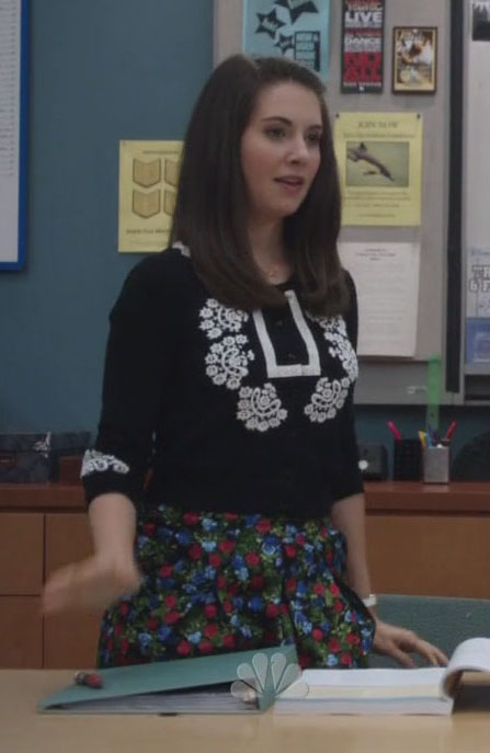 Annie's black and white sweater from Community