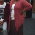 Shirley’s long red cardigan from Community