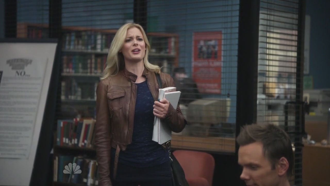 Britta's brown leather jacket from Community