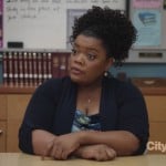 Shirley’s long navy cardigan on Community