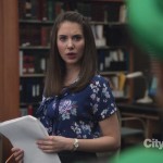 Annie’s blue flower blouse from Community