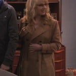 Bernadette’s tan coat on The Big Bang Theory