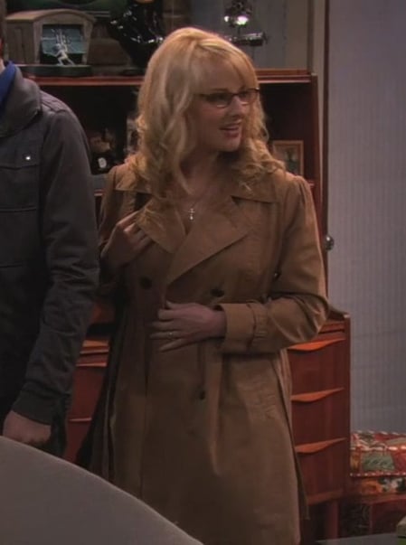 Bernadette's tan coat on The Big Bang Theory