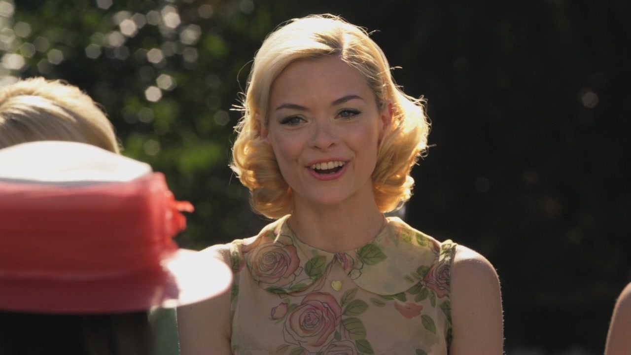 Lemon's floral peter pan blouse on Hart of Dixie