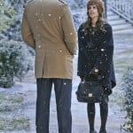 Zoe’s brown beanie and black coat, bag and booties on Hart of Dixie