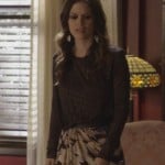 Zoe’s brown longsleeve top and skirt on Hart of Dixie