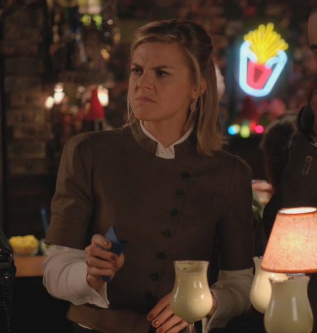 Jane's brown jacket on Happy Endings