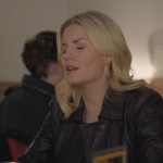 Alex’s leather jacket on Happy Endings