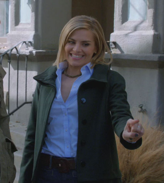 Jane's green coat on Happy Endings