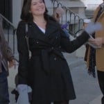 Penny’s black coat on Happy Endings