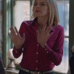 Jane’s hot pink longsleeve shirt on Happy Endings