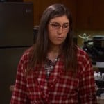 Amy’s red check robe on The Big Bang Theory