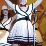 Lemon’s black and white pleated dress on Hart of Dixie