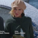 Jane’s green coat and beige hat on Happy Endings