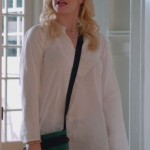 Alex’s green cross body bag on Happy Endings