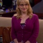 Bernadette’s floral dress and pink/magenta cardigan on The Big Bang Theory