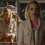 Lemon’s cream quilted cropped jacket and pink headband on Hart of Dixie