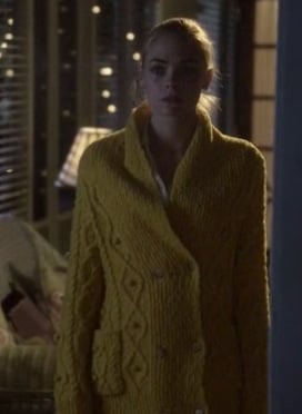 Lemon's yellow cable knit cardigan on Hart of Dixie