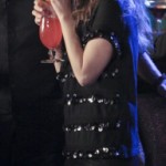 Zoe’s black sequined stripe shirt on Hart of Dixie