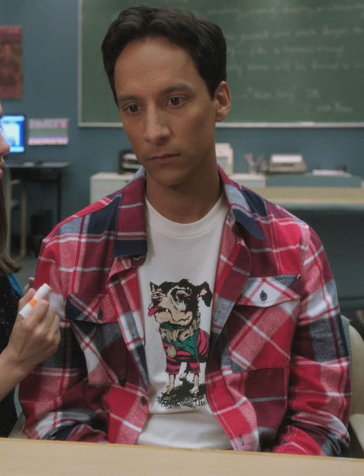 Abed's dog shirt on Community