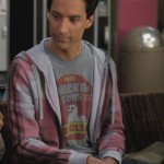 Abed’s grey chicken suds shirt on Community