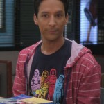 Abed’s skeleton astronaut tshirt on Community